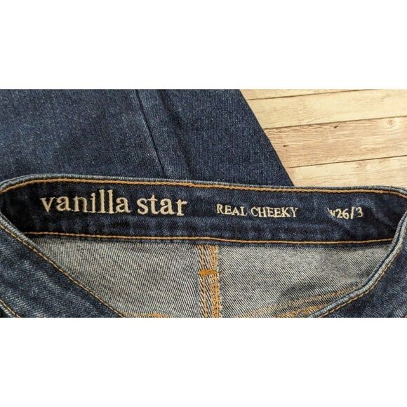 Vanilla Star Womens Size 3 W26 Junior's Real Cheeky High Rise Blue Jeans Stretch - Picture 6 of 10
